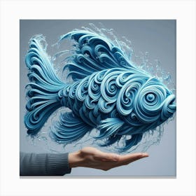 Blue Fish 1 Canvas Print