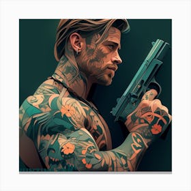 Tattooed Man 2 Canvas Print