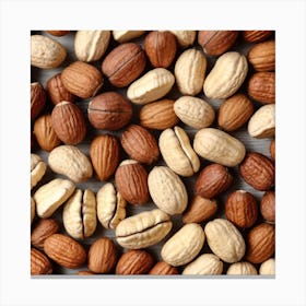 Nuts On A Table 1 Canvas Print