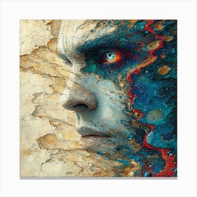 Face Of A Man Canvas Print