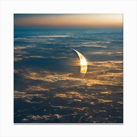 Moon From Space Canvas Print