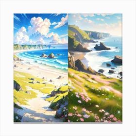 Two Landscapes Canvas Print