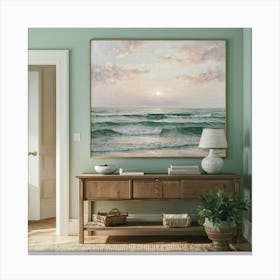 Sunrise At The Beach Canvas Print