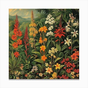 Garden Of Flowers Art 2 Canvas Print