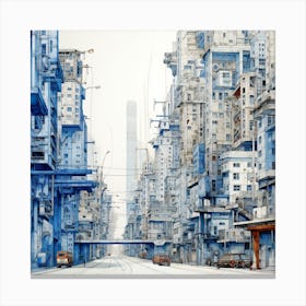 Chinese City Canvas Print