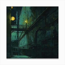 City At Night 1 Canvas Print