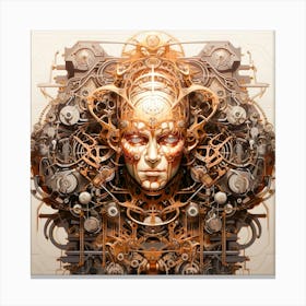 Mechanical Woman Canvas Print