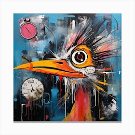 Confused Rooster Canvas Print