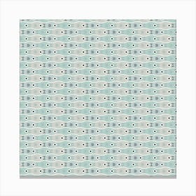 Beach Water Tessellating Fishes In Ocean Mist Canvas Print