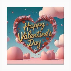 Happy Valentine's Day 10 1 Canvas Print