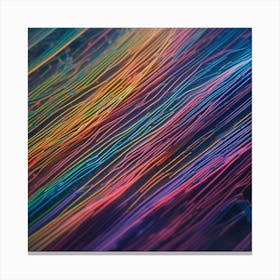 Rainbow Lines Canvas Print