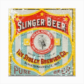 Slinger Beer Canvas Print