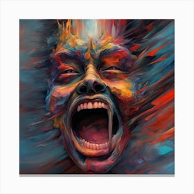 Emotional Pain - Rage Canvas Print