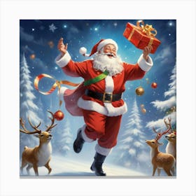 Christmas Santa 6 Canvas Print