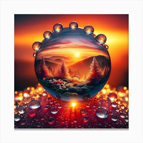 Sphere Of Water Canvas Print