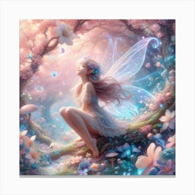 Fairy In The Forest Canvas Print