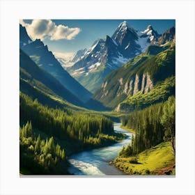 Russian Alps Canvas Print