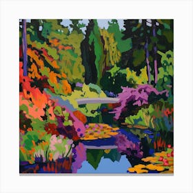 Colourful Gardens Butchart Gardens Canada 4 Canvas Print