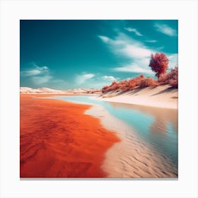 colorful beach Canvas Print