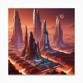 Futuristic City 2 Canvas Print