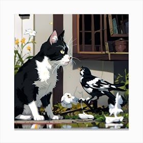 Yin & Yang at Play Canvas Print