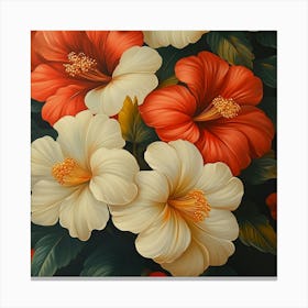 Hibiscus Art Canvas Print