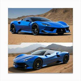 Two Ferrari Sports Cars Canvas Print