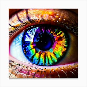 Rainbow Eye 15 Canvas Print