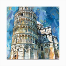 Leaning Tower Of Pisa 8 Canvas Print