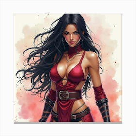 Mortal Kombat Ninja Fighter Concept Art (79) Canvas Print