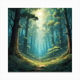 Deep in the Forest Canvas Print