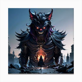 Wolf In Wolf'S Clothing Canvas Print