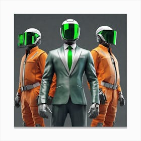 Three Men In Suits Canvas Print