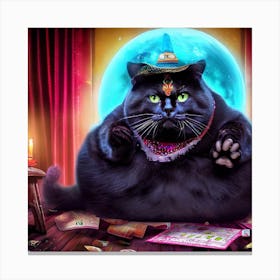 Witch Cat 1 Canvas Print