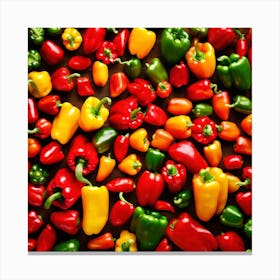Colorful Peppers 1 Canvas Print