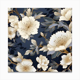 Seamless Floral Pattern 2 Canvas Print