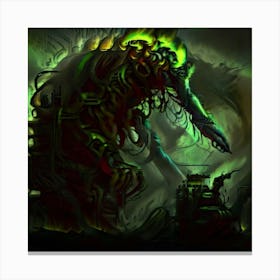 Swarm Of Monsters Canvas Print