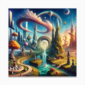 Fantasy City Canvas Print