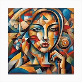 Abstract Of A Woman Canvas Print