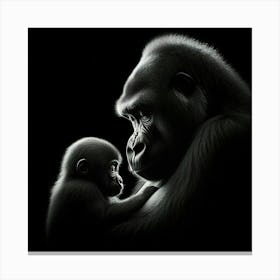 Mother And Child 5 Canvas Print