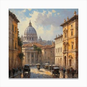 St Peter'S Square Canvas Print