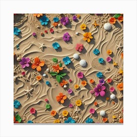 Colorful Sand Background Canvas Print