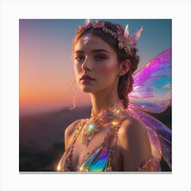 Futuristic fairy 1 Canvas Print