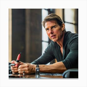 Tom Cruise 3 Canvas Print