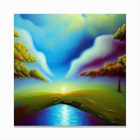 Otherworldly Landscape Canvas Print