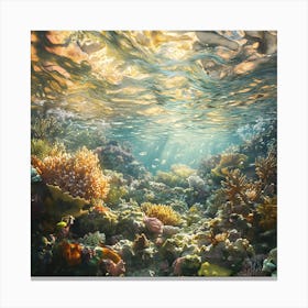 Underwater Coral Reef Canvas Print