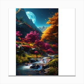 Beautiful Mountain Scene Canvas Print