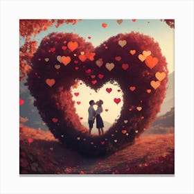 Valantin Love Canvas Print