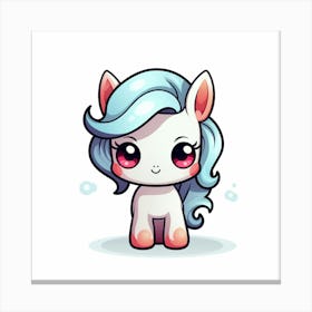 Kawaii Unicorn 32 Canvas Print