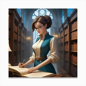 The Young Librarian 55 Canvas Print